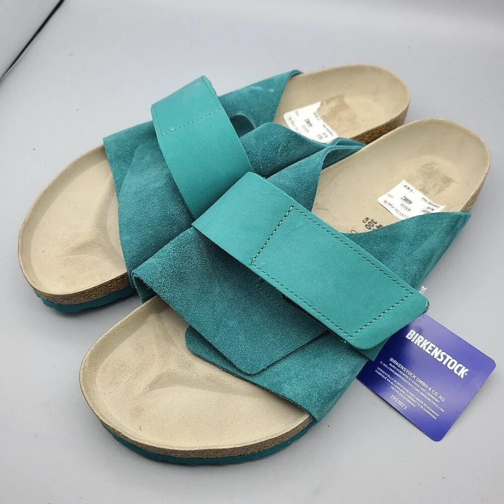 Birkenstock Kyoto Mens Slide Sandals teal comfort sz 13 46 new